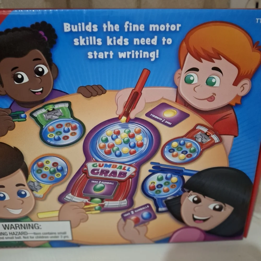 Lakeshore Gumball Grab Game Ages 3+ Fine Motor Skills MISSING 2 GUMBALLS